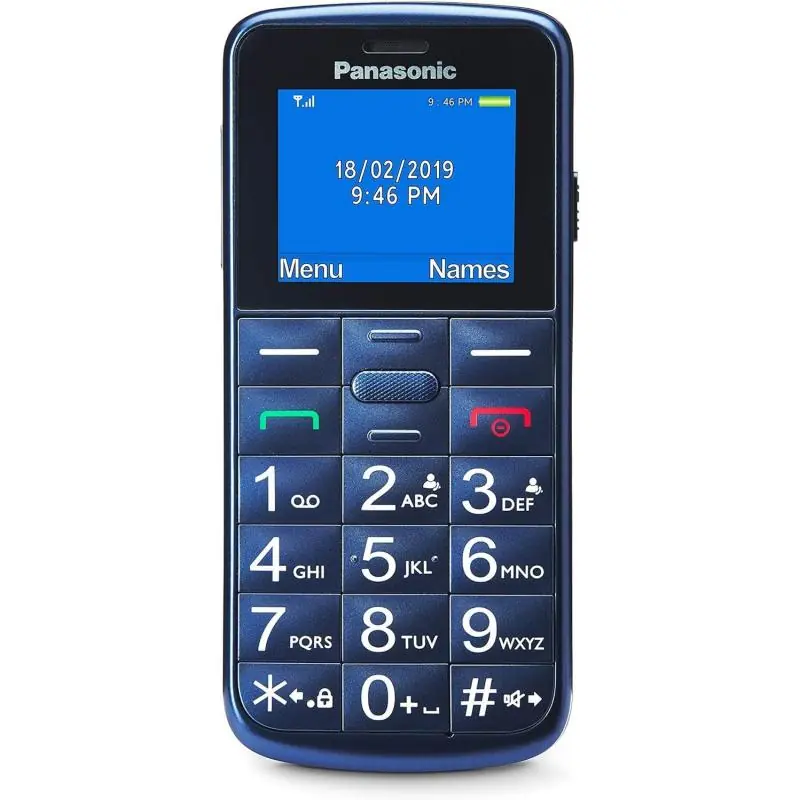 Panasonic KX-TU110 Teléfono para Personas Mayores Azul