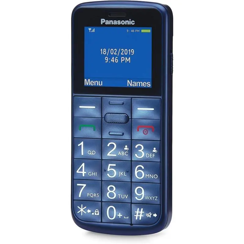 Panasonic KX-TU110 Teléfono para Personas Mayores Azul