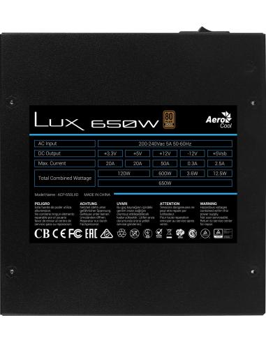 Aerocool Lux 650W 80 Plus Bronze
