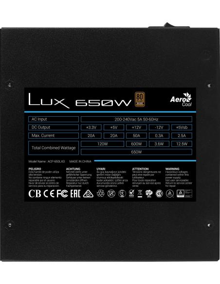 Aerocool Lux 650W 80 Plus Bronze