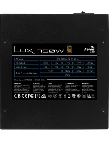 Aerocool Lux 750W 80 Plus Bronze
