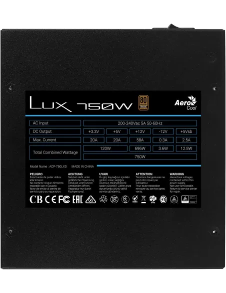 Aerocool Lux 750W 80 Plus Bronze