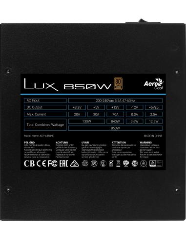 Aerocool Lux 850W 80 Plus Bronze