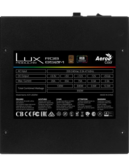 Aerocool Lux RGB 850M 850W 80 Plus Bronze