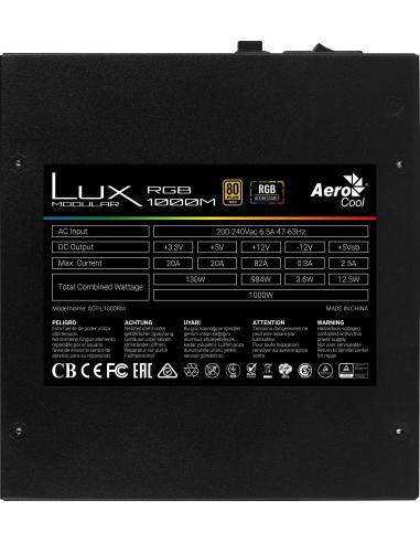 Aerocool Lux RGB 1000M 1000W 80 Plus Gold