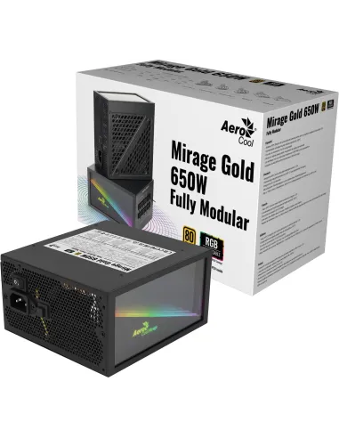 Aerocool Mirage Gold RGB 650W 80 Plus Gold Modular