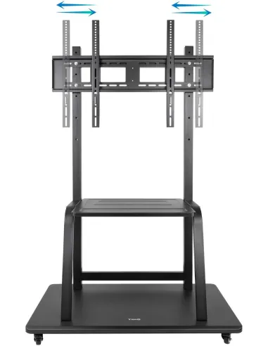 TooQ Coloso FS20101M-B Soporte de Suelo Ajustable con Ruedas 37"-100" Máx. 150 Kg Negro