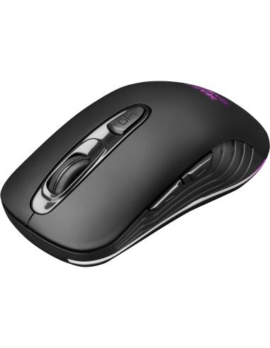 Mars Gaming MMW2 Ratón Gaming Inalámbrico RGB 3200 DPI Negro