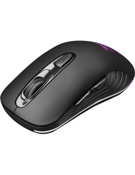 Mars Gaming MMW2 Ratón Gaming Inalámbrico RGB 3200 DPI Negro
