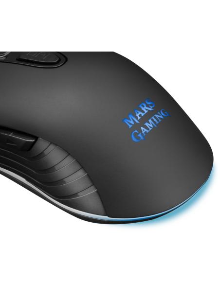 Mars Gaming MMW2 Ratón Gaming Inalámbrico RGB 3200 DPI Negro