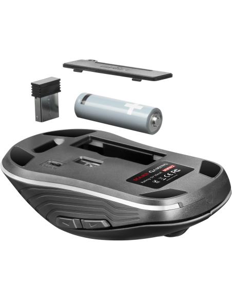 Mars Gaming MMW2 Ratón Gaming Inalámbrico RGB 3200 DPI Negro