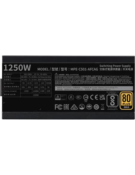 Cooler Master MWE Gold 1250W 80 Plus Gold