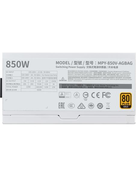 Cooler Master V850 Gold-V2 White Edition 850W 80 Plus Gold