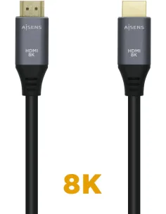 Aisens A150-0427 Cable HDMI V2.1 Macho/Macho 1.5m Gris/Negro-CABL52458
