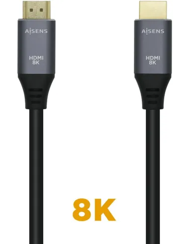 Aisens A150-0427 Cable HDMI V2.1 Macho/Macho 1.5m Gris/Negro