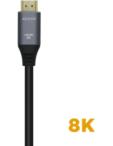 Aisens A150-0427 Cable HDMI V2.1 Macho/Macho 1.5m Gris/Negro