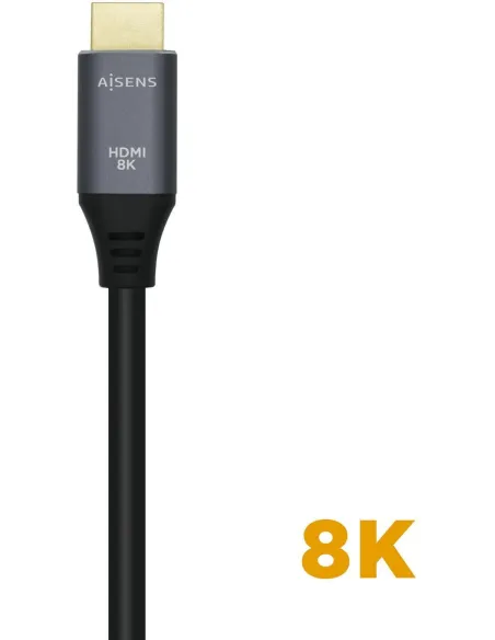 Aisens A150-0427 Cable HDMI V2.1 Macho/Macho 1.5m Gris/Negro