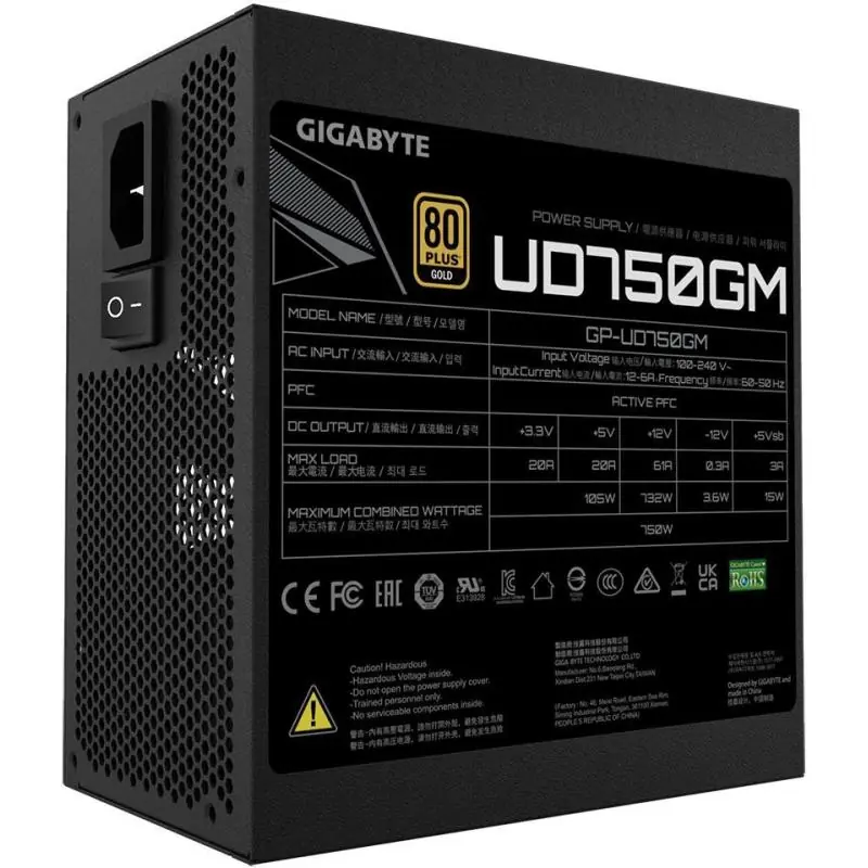 Gigabyte UD750GM GEU 750W 80 Plus Gold