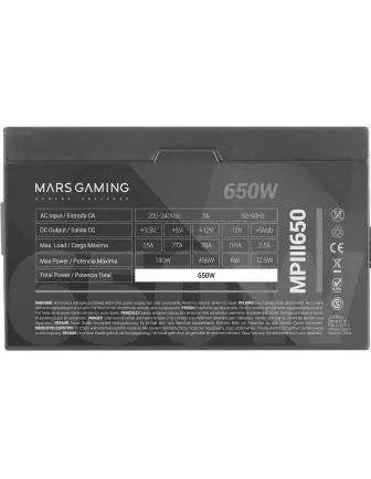 Mars Gaming MPIII 650W