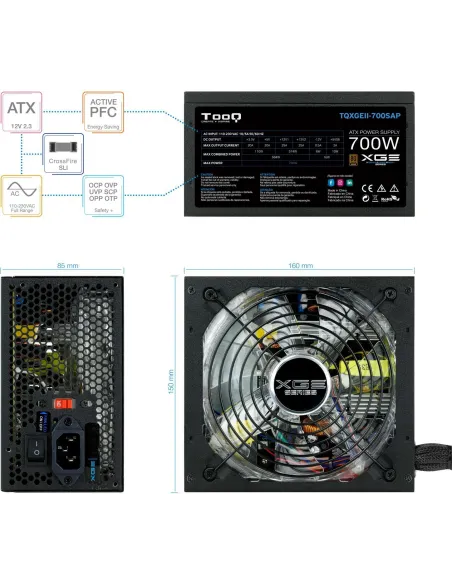 TooQ TQXGEII-700SAP 700W 80 Plus Bronze