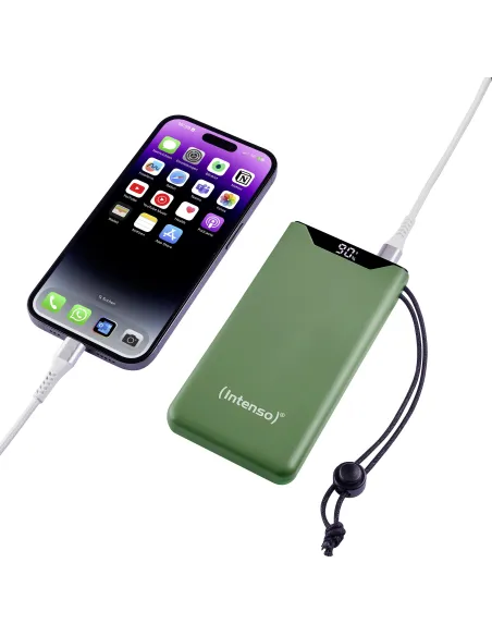 Intenso F10000 Batería Externa 20W 1000mAh Verde
