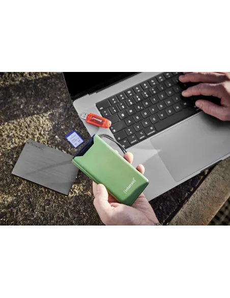 Intenso F10000 Batería Externa 20W 1000mAh Verde