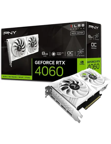PNY GeForce RTX 4060 OC XLR8 VERTO DF White Edition 8GB GDDR6 DLSS3