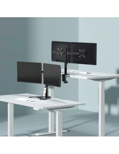 Aisens DT32TSR-149 Soporte Eco Giratorio/Inclinable para 2 Monitores/TV 17”-32” VESA 100x100 Máx 9Kg