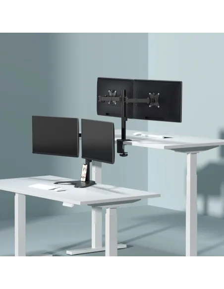 Aisens DT32TSR-149 Soporte Eco Giratorio/Inclinable para 2 Monitores/TV 17”-32” VESA 100x100 Máx 9Kg