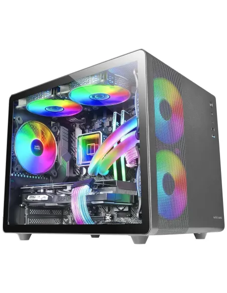 Mars Gaming MC-400 FRGB MicroATX Cristal Templado USB 3.0 Negra