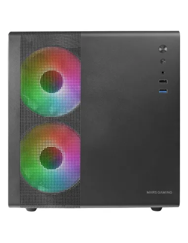 Mars Gaming MC-400 FRGB MicroATX Cristal Templado USB 3.0 Negra