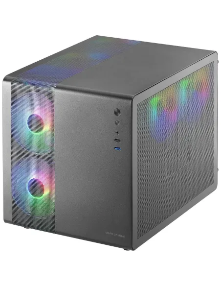 Mars Gaming MC-400 FRGB MicroATX Cristal Templado USB 3.0 Negra