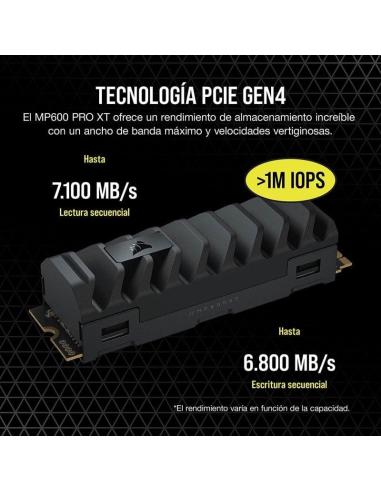 Corsair MP600 Pro XT SSD M.2 8TB PCIe Gen 4 con Disipador