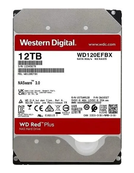 Western Digital Red Plus HDD 3.5" 12TB SATA3