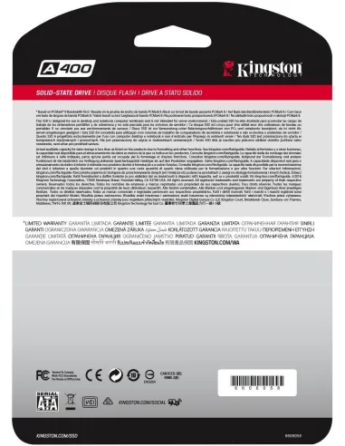 Kingston A400 SSD 2.5" 120GB SATA3