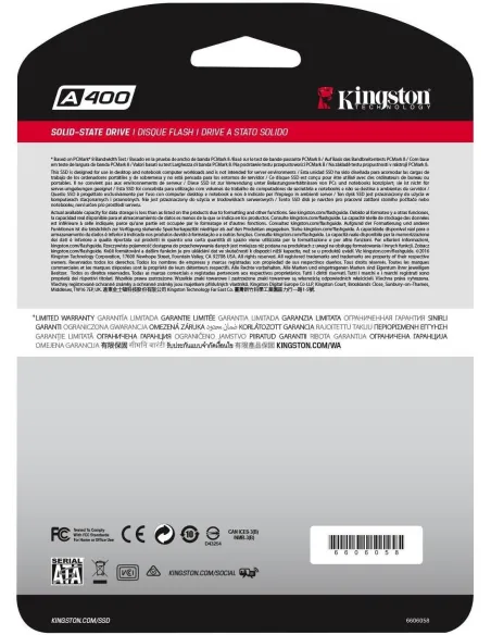 Kingston A400 SSD 2.5" 120GB SATA3