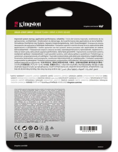 Kingston Data Center DC500R SSD 2.5" 3.84TB SATA3