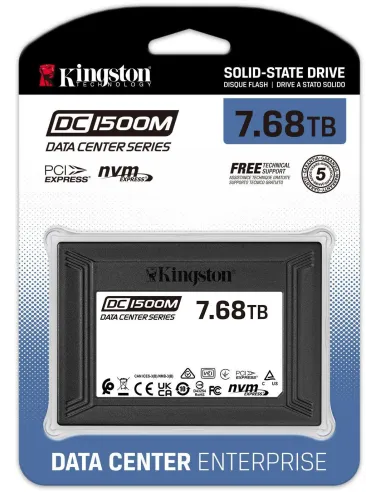 Kingston Data Center DC1500M SSD U.2 7.68TB PCIe 3.0