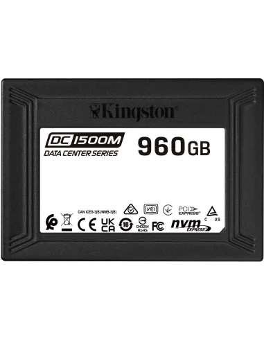 Kingston Data Center DC1500M SSD U.2 960GB PCIe 3.0