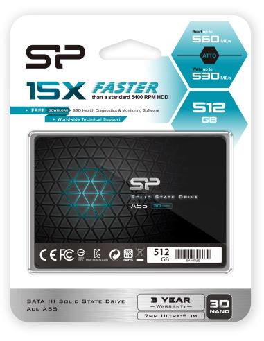 Silicon Power Ace A55 SSD 2.5" 512GB SATA3