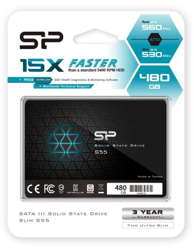 Silicon Power Slim S55 SSD 2.5" 480GB SATA3