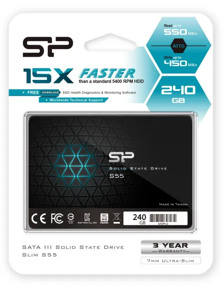 Silicon Power Slim S55 SSD 2.5" 240GB SATA3