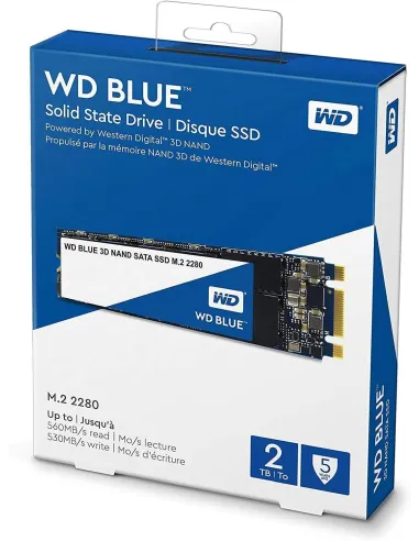 WD Blue 3D Nand SSD M.2 2TB SATA3