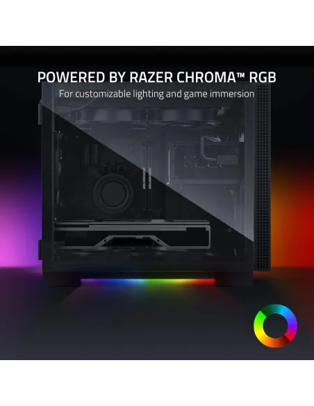 Razer Tomahawk Mini-ITX Gaming Cristal Templado Negra