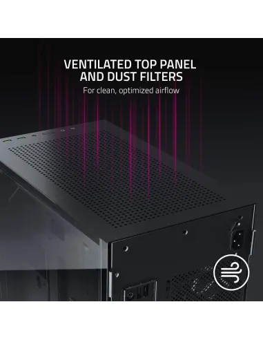 Razer Tomahawk Mini-ITX Gaming Cristal Templado Negra