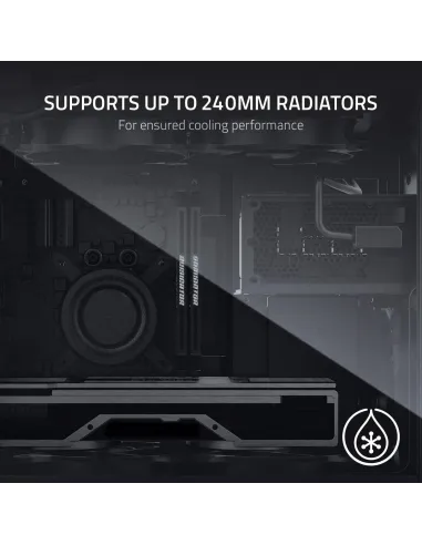 Razer Tomahawk Mini-ITX Gaming Cristal Templado Negra