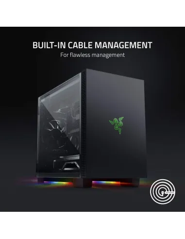 Razer Tomahawk Mini-ITX Gaming Cristal Templado Negra