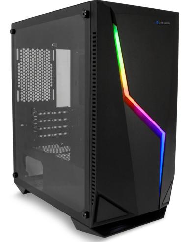 Deep Gaming M235 RGB Micro Tower Cristal Templado USB 3.0 Negra