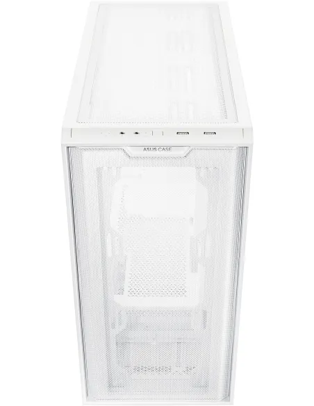 Asus A21 Torre Micro-ATX Cristal Templado USB 3.2 Blanca