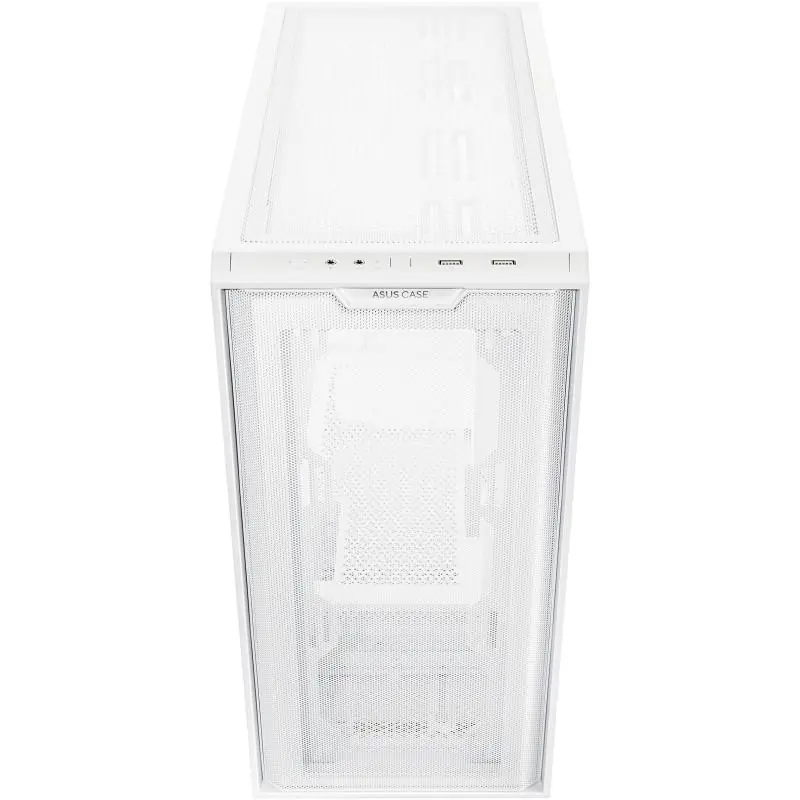 Asus A21 Torre Micro-ATX Cristal Templado USB 3.2 Blanca